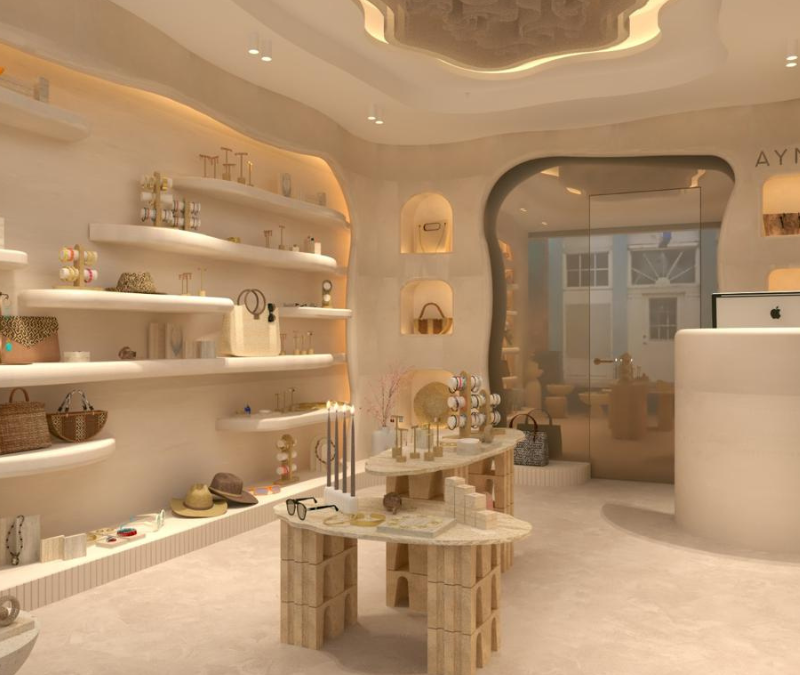 Renovation d'un lical commercial à Cannes la croiseette decoration pour attirer plus de clients