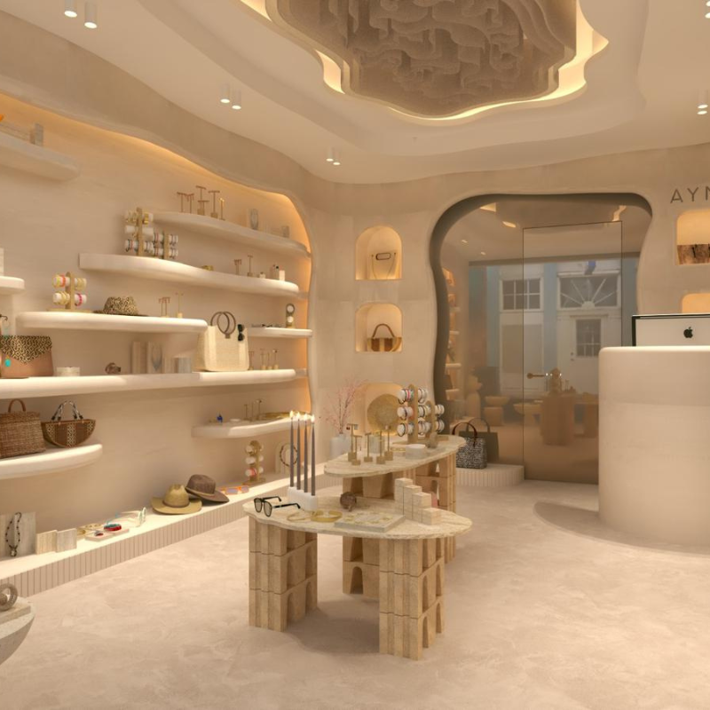 Renovation d'un lical commercial à Cannes la croiseette decoration pour attirer plus de clients 